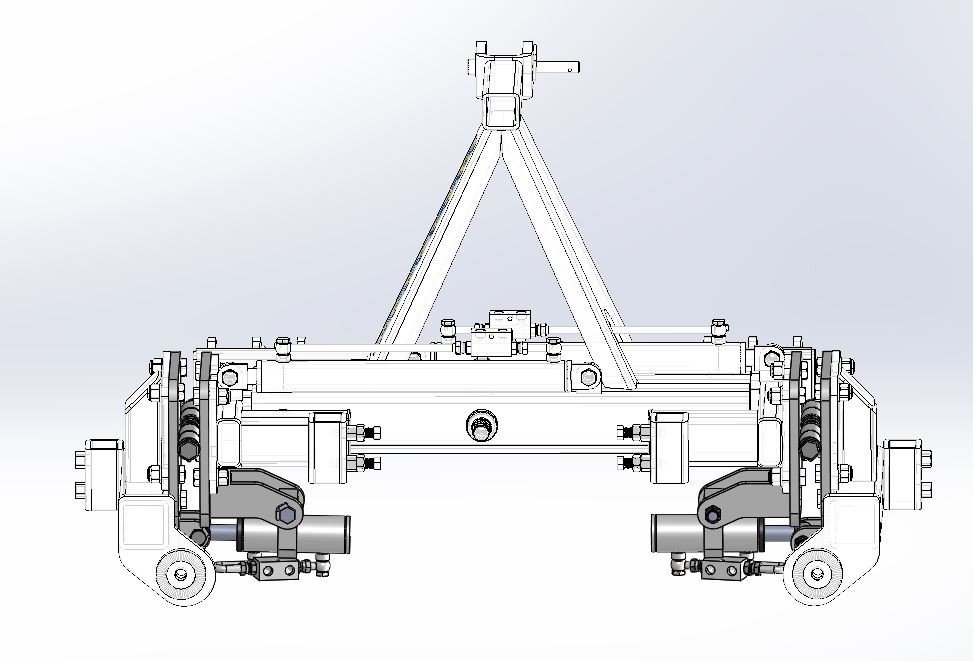 <p>Inclinazioni idrauliche laterali DX e SX con 4 innesti rapidi al trattore. L'aggiunta delle inclinazioni incrementa la larghezza della macchina di 13cm (6,5cm per lato).</p>
