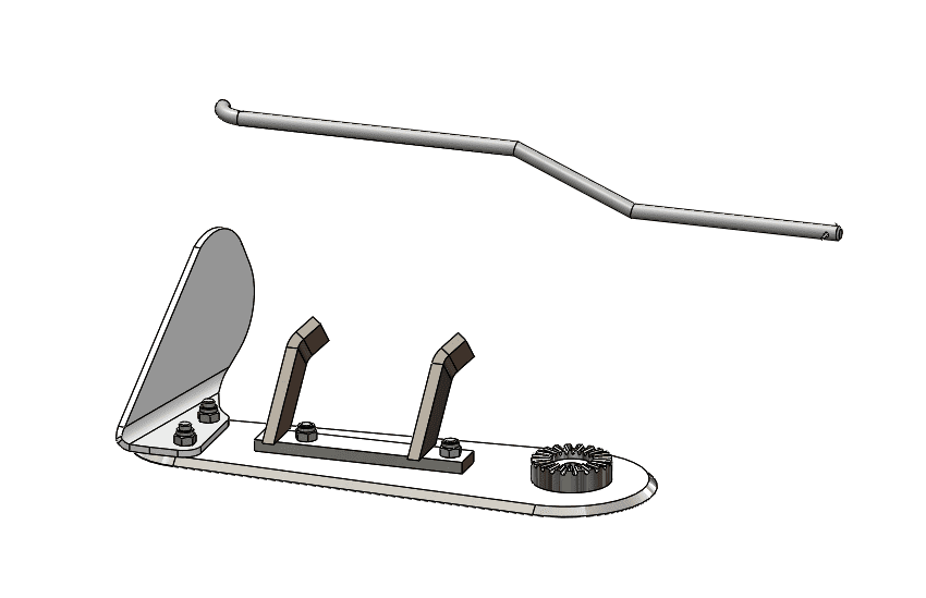 Lama DX completa di frangizolle, aletta e tastatore 45cm (in aggiunta alla lama di serie).