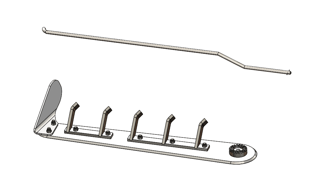 Lama DX completa di frangizolle, aletta e tastatore 85cm (in aggiunta alla lama di serie).